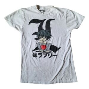 DEATHNOTE T Shirt 2000s White Anime Manga Sz XS Shonen Jump we love fine